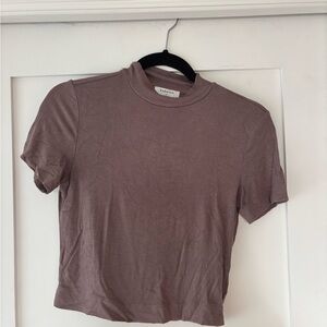 Aritzia Mauve Short Sleeve Top